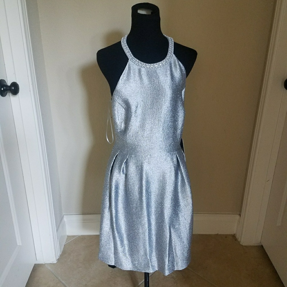 Pearl necked dress